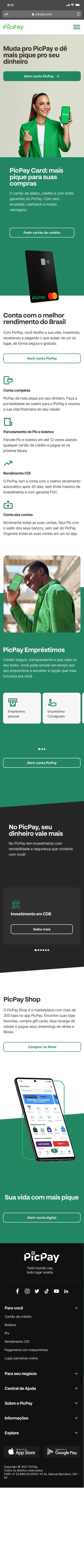 PicPay: Pantallas 2/8